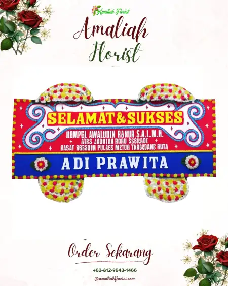 Papan Bunga Ucapan Selamat Blukon
