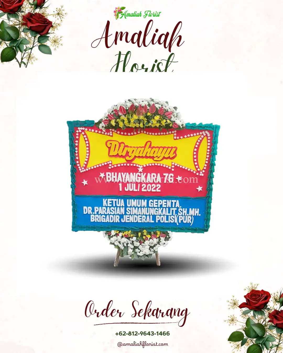 Papan Bunga HUT Ulang Tahun Blukon